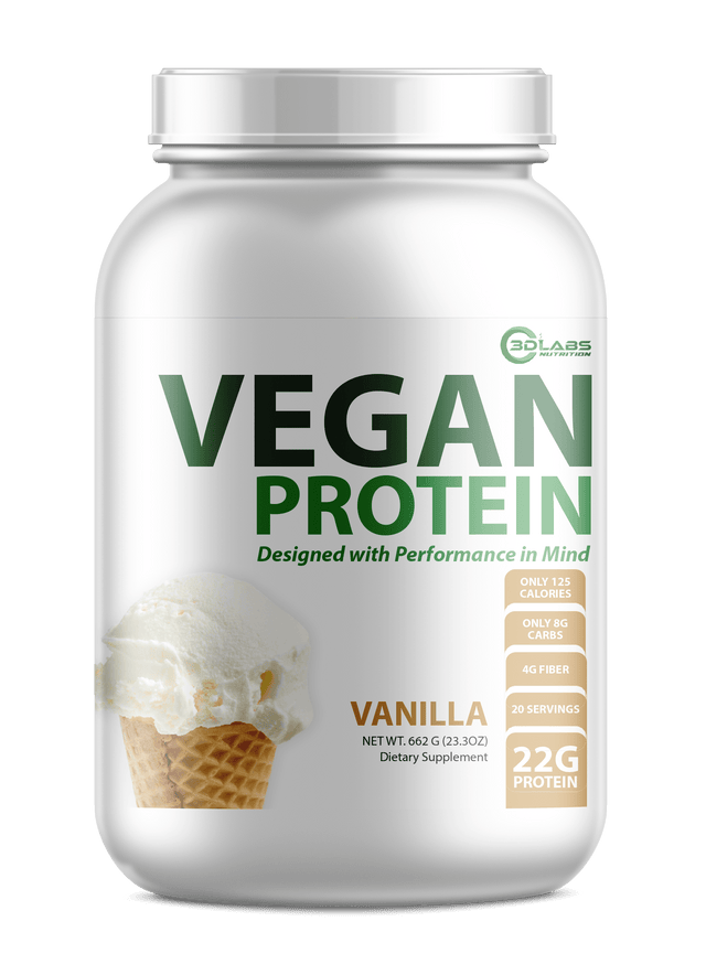 3D Labs Nutrition Vegan Protein Vanilla ā Front