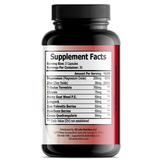 3D Labs Nutrition AlphaMode Testosterone Booster