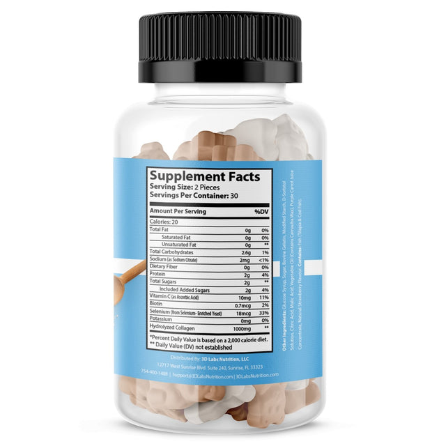 3D Labs Nutrition Collagen Gummies