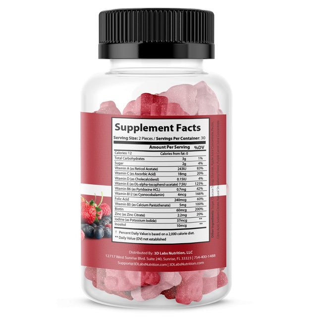 3D Labs Nutrition Multivitamin Gummies