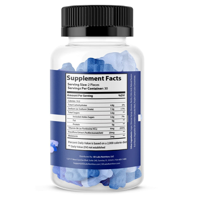 3D Labs Nutrition Sleep Well Gummies