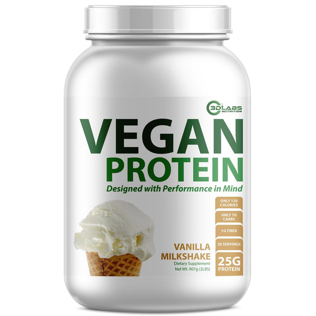 3D Labs Nutrition Vegan Vanilla Protein