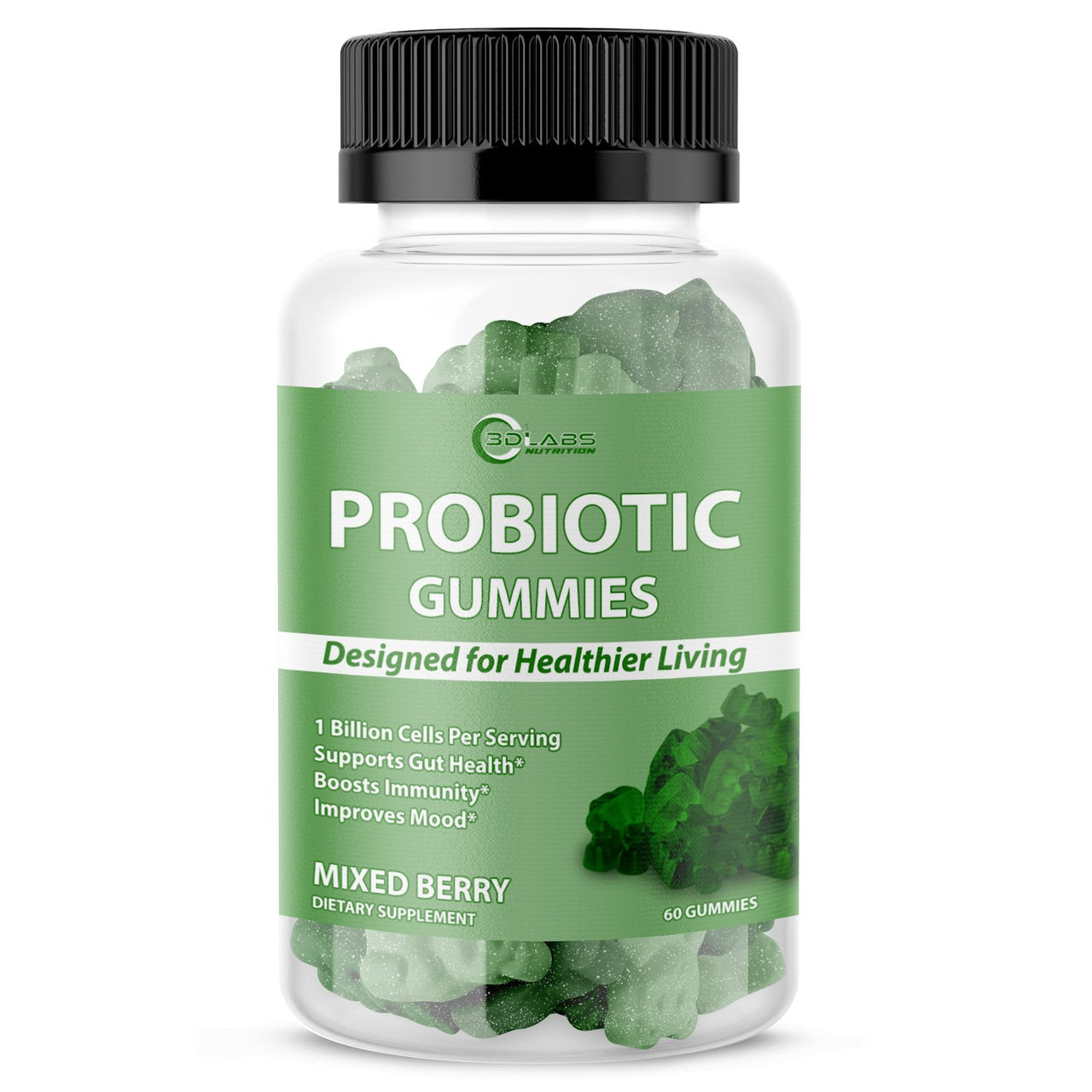 3D Labs Nutrition Probiotic Gummies 
